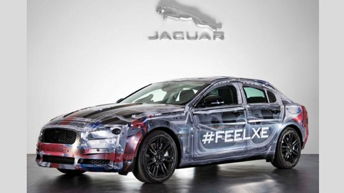 Η Jaguar δημοσίευσε την πρώτη εικόνα από το μεσαίο sedan μοντέλο που εξελίσσει, την ΧΕ, το εμπορικό ντεμπούτο του οποίου θα γίνει του χρόνου.